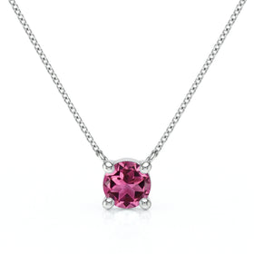 Pendentif solitaire tourmaline Lune de Miel - 2