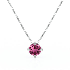 Pendentif solitaire tourmaline Lune de Miel - 3