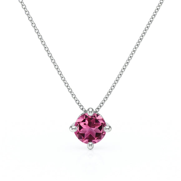 Pendentif solitaire tourmaline Lune de Miel - 3