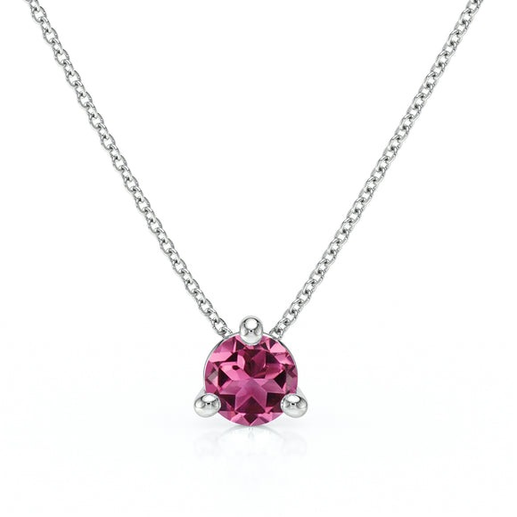 Pendentif solitaire tourmaline Lune de Miel - 4