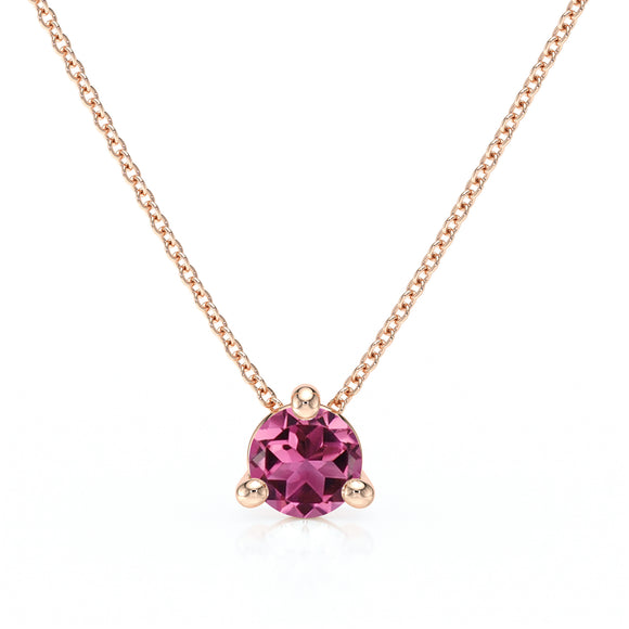 Pendentif solitaire tourmaline Lune de Miel - 4