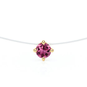 Pendentif solitaire tourmaline Lune de Miel - 9