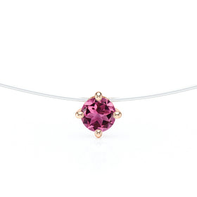 Pendentif solitaire tourmaline Lune de Miel - 9