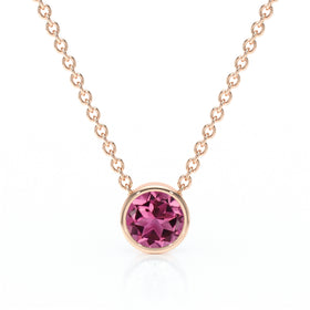 Pendentif solitaire tourmaline Nuit de Noces - 1