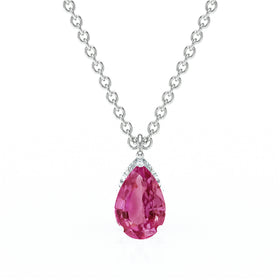 Pendentif solitaire tourmaline Une Promesse - 1