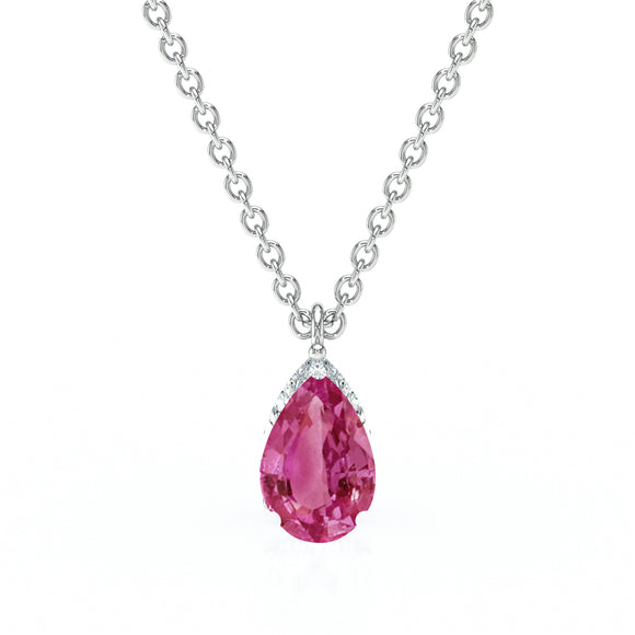 Pendentif solitaire tourmaline Une Promesse - 1