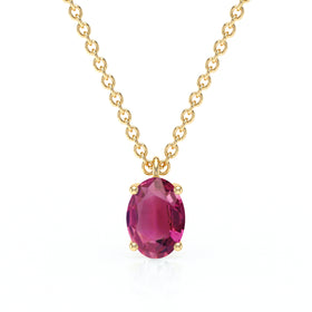 Pendentif solitaire tourmaline Une Promesse - 2