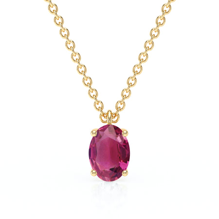 Pendentif solitaire tourmaline Une Promesse - 2