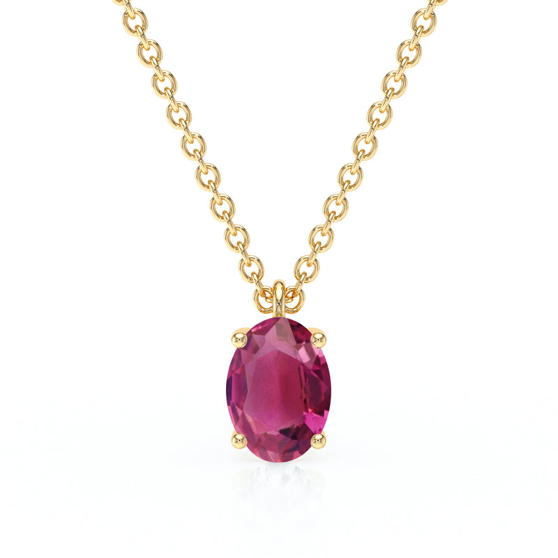 Pendentif solitaire tourmaline Une Promesse - 2