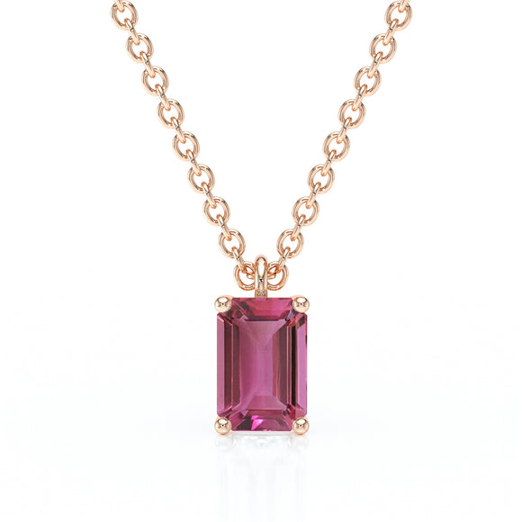 Pendentif solitaire tourmaline Une Promesse - 3