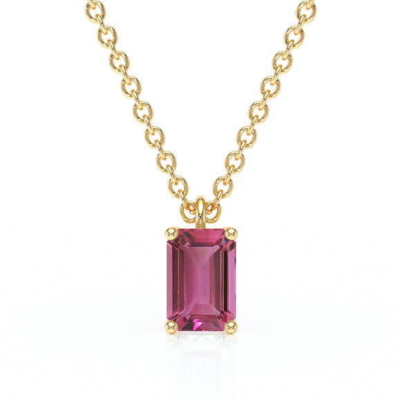 Pendentif solitaire tourmaline Une Promesse - 3