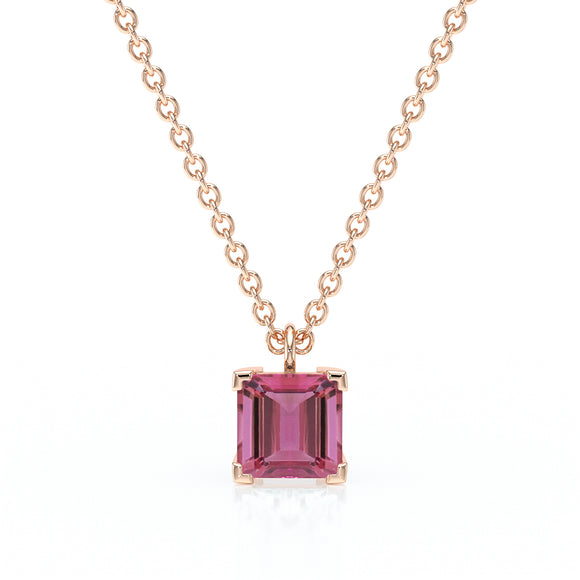 Pendentif solitaire tourmaline Une Promesse - 5