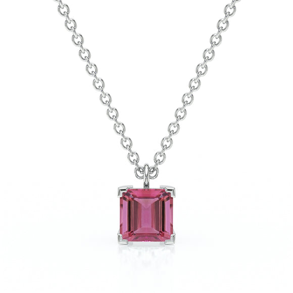 Pendentif solitaire tourmaline Une Promesse - 5