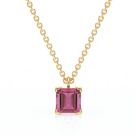 Pendentif solitaire tourmaline Une Promesse - 5