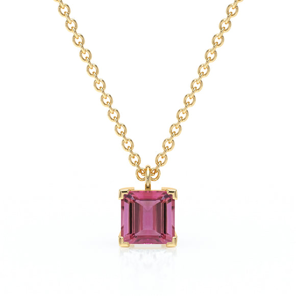 Pendentif solitaire tourmaline Une Promesse - 5