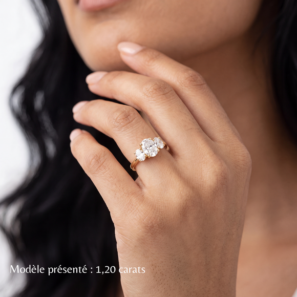 Bague trilogie diamant Premier Pas - 6