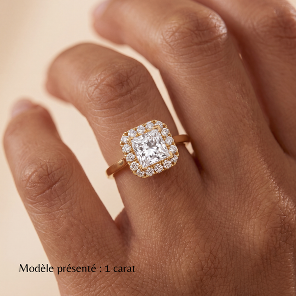 Bague entourage diamant Promets Moi - 11