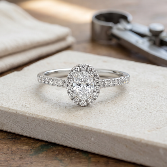 Bague entourage diamant Promets Moi - 3