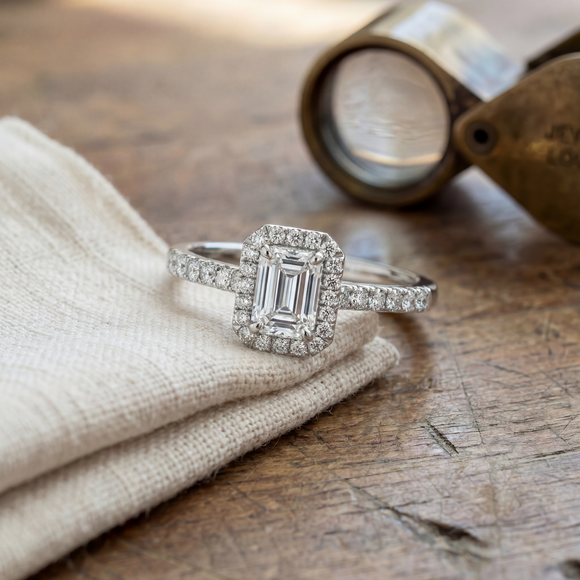 Bague entourage rubis et diamant Promets Moi - 8