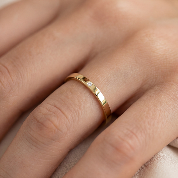 Alliance émeraude Ruban Je Le Veux - 2mm