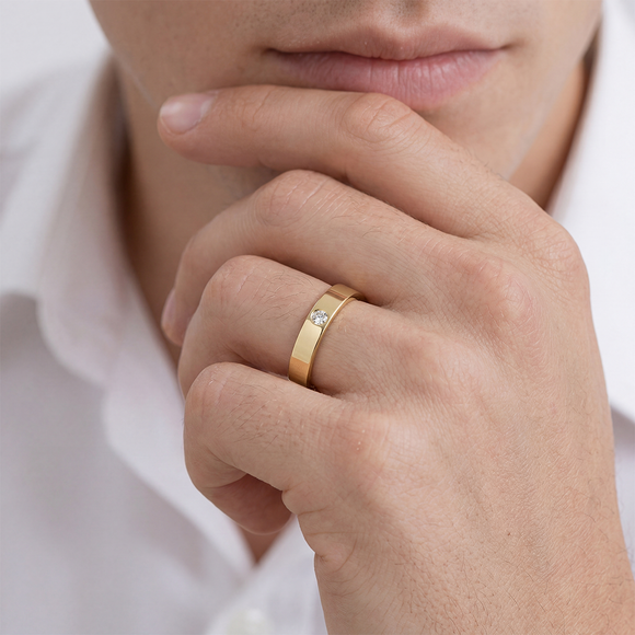 Alliance rubis Ruban Je Le Veux - 4,5mm