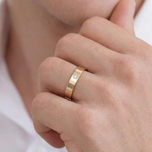 Alliance rubis Ruban Je Le Veux - 4mm