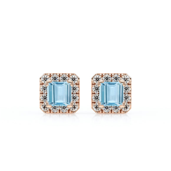 Boucles d’oreilles aigue-marine et diamant Coup de Foudre - 6