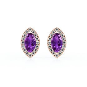 Boucles d’oreilles améthyste et diamant Coup de Foudre - 5
