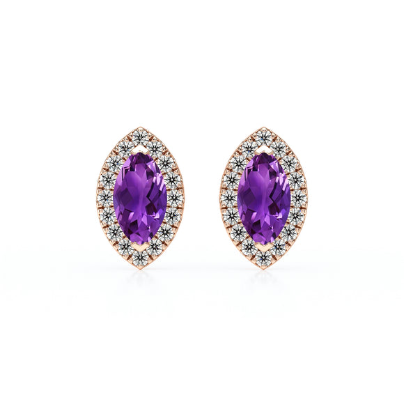 Boucles d’oreilles améthyste et diamant Coup de Foudre - 5