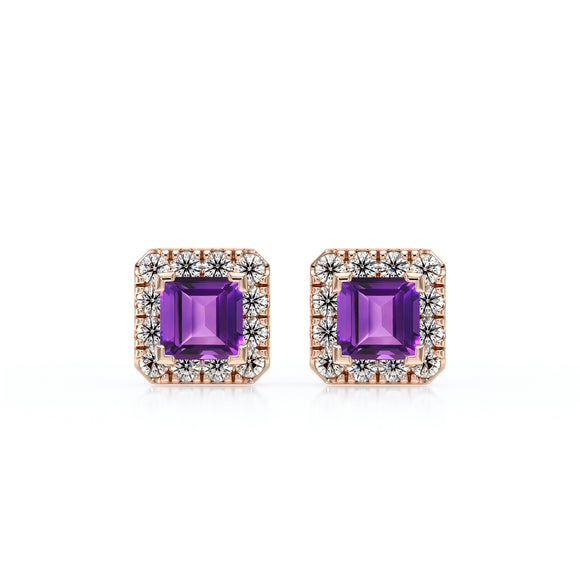 Boucles d’oreilles améthyste et diamant Coup de Foudre - 6