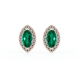 Boucles d’oreilles émeraude et diamant Coup de Foudre - 5
