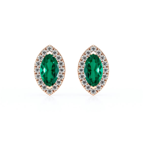 Boucles d’oreilles émeraude et diamant Coup de Foudre - 5