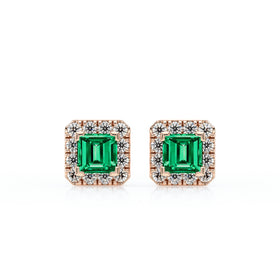 Boucles d’oreilles émeraude et diamant Coup de Foudre - 6