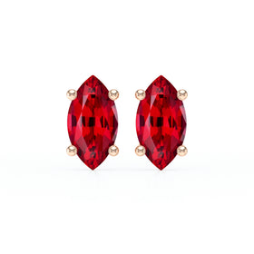 Boucles d’oreilles rubis Une Promesse - 4