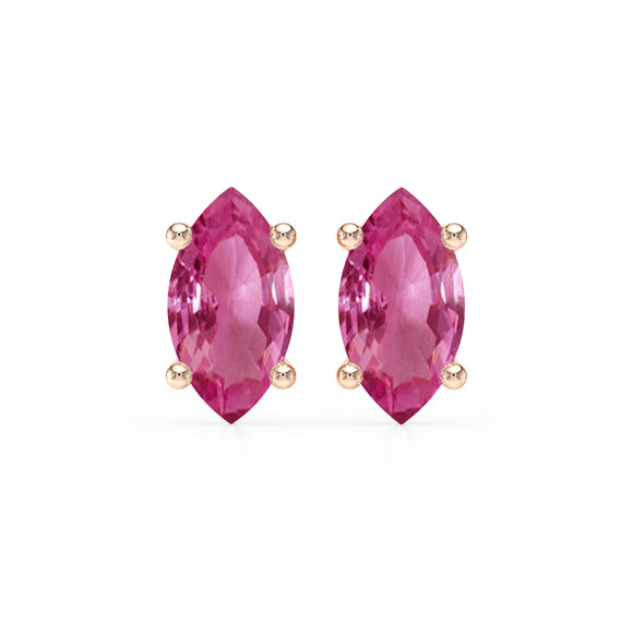 Boucles d’oreilles saphir rose Une Promesse - 4