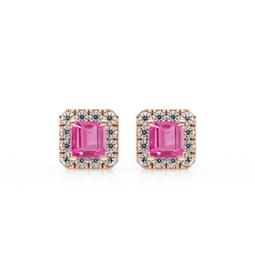 Boucles d’oreilles saphir rose et diamant Coup de Foudre - 6