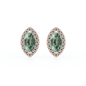 Boucles d’oreilles saphir vert et diamant Coup de Foudre - 5