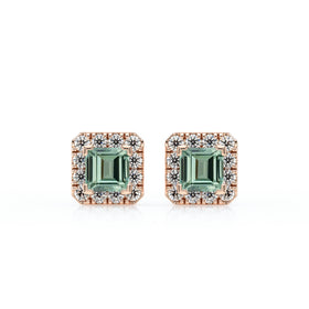 Boucles d’oreilles saphir vert et diamant Coup de Foudre - 6