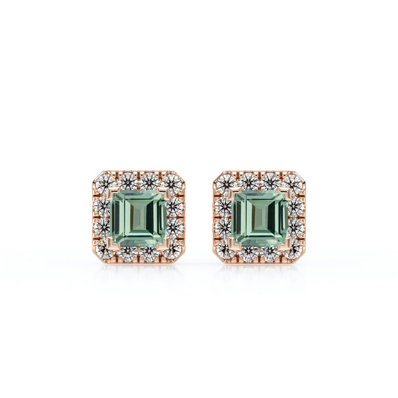 Boucles d’oreilles saphir vert et diamant Coup de Foudre - 6