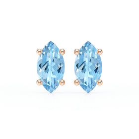 Boucles d’oreilles aigue-marine Une Promesse - 4