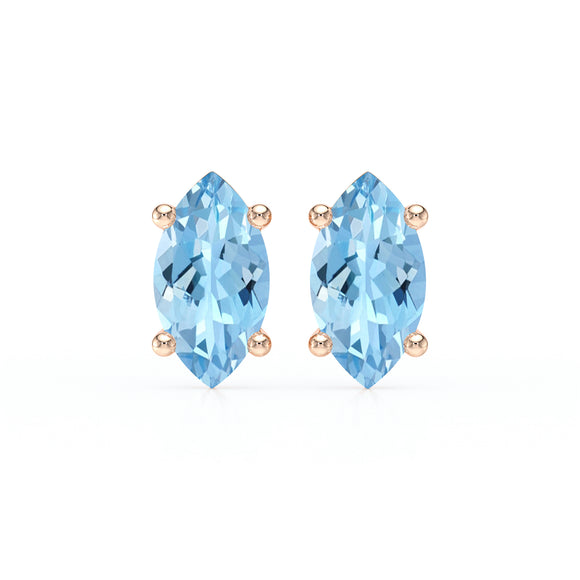 Boucles d’oreilles aigue-marine Une Promesse - 4
