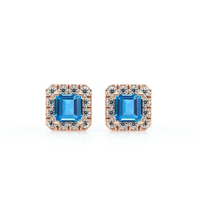 Boucles d’oreilles topaze et diamant Coup de Foudre - 6