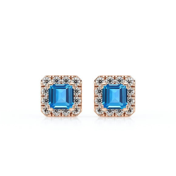 Boucles d’oreilles topaze et diamant Coup de Foudre - 6