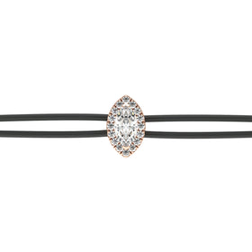 Bracelet cordon entourage diamant Coup de Foudre - 5