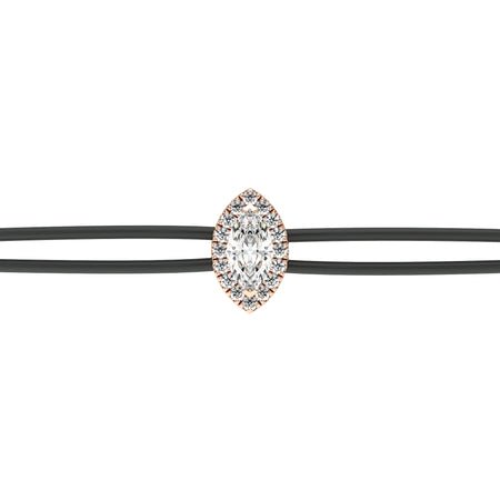 Bracelet cordon entourage diamant Coup de Foudre - 5
