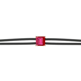 Bracelet cordon rubis Lune de Miel - 6