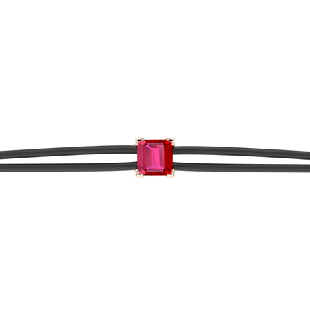 Bracelet cordon rubis Lune de Miel - 6