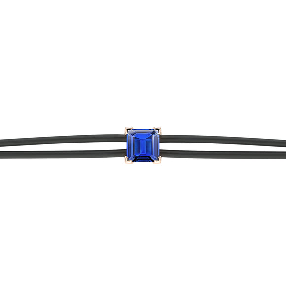 Bracelet cordon saphir Lune de Miel - 6