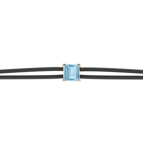 Bracelet cordon aigue-marine Lune de Miel - 6