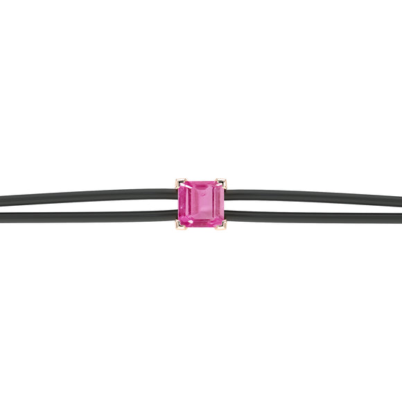 Bracelet cordon saphir rose Lune de Miel - 6